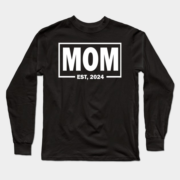 mom est 2024 Long Sleeve T-Shirt by mdr design